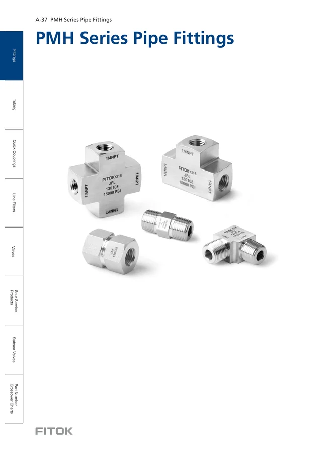 Medium and High Pressure Pipe Fittings, PMH Series